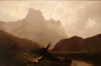 Paysage de montagne - Gustave Eugène Castan